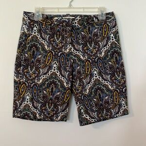 JCrew Bermuda paisley short